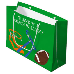 Vlag Football Coach Speler Gepersonaliseerd Groot Cadeauzakje