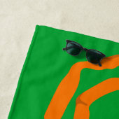 Vlag Football Coach Speler Gepersonaliseerd Strandlaken (In situ)