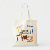 Vlag Football Coach Speler Gepersonaliseerd Tote Bag (Voorkant)
