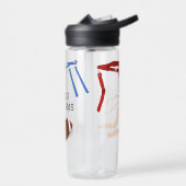 Vlag Football Coach Speler Gepersonaliseerd Waterfles (Links)