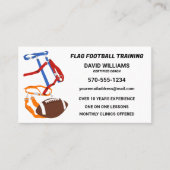 Vlag Football Coach Trainer Custom Visitekaartje (Voorkant)