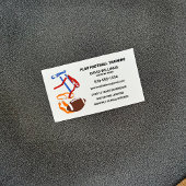 Vlag Football Coach Trainer Custom Visitekaartje