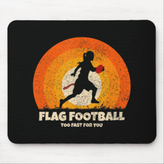 Vlag Football Girl Women Fast voor je op Vlag Muismat