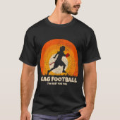Vlag Football Girl Women Fast voor je op Vlag T-shirt (Voorkant)