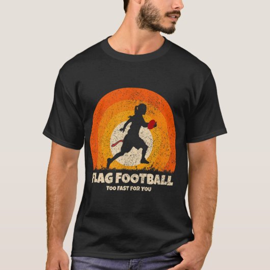 Vlag Football Girl Women Fast voor je op Vlag T-shirt (Voorkant)