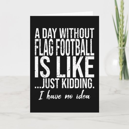 Vlag Football grappig cadeau Kaart (Voorkant)