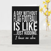 Vlag Football grappig cadeau Kaart (Gele Bloem)