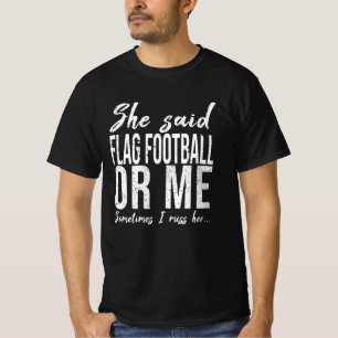 Vlag Football grappig cadeau T-shirt
