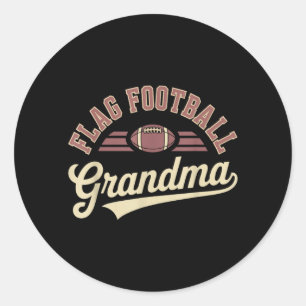 Vlag Football Oma Ontwerp Ronde Sticker