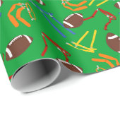 Vlag Football patroon Cadeaupapier (Rol Hoek)