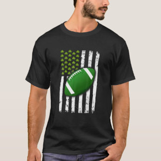 Vlag Football Shamrock Sports St. Patrick's Day Gr T-shirt