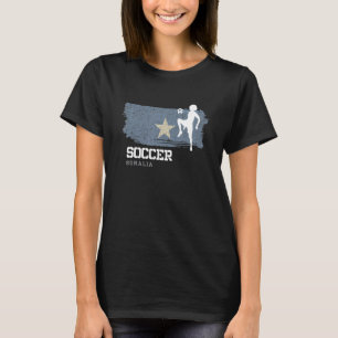 Vlag Football Voetbalsport Voetbalmeisjes T-shirt