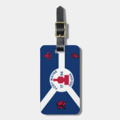 Vlag Fort Wayne, Indiana Bagagelabel (Voorkant verticaal)