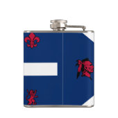 Vlag Fort Wayne, Indiana Flask Heupfles (Achterkant)