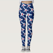 Vlag Fort Wayne, Indiana Leggingen Leggings (Voorkant)