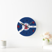 Vlag Fort Wayne, Indiana Square Wall Clock Ronde Klok (Huis)