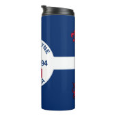 Vlag Fort Wayne, Indiana Thermal Tumbler Thermosbeker (Geroteerd rechts)
