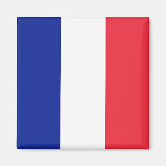 Vlag France Tricolore Magneet (Voorkant)