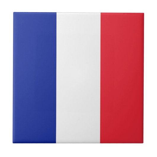Vlag France Tricolore Tegeltje (Voorkant)