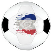 Vlag Frankrijk beminnen Voetbal (Gedraaid)