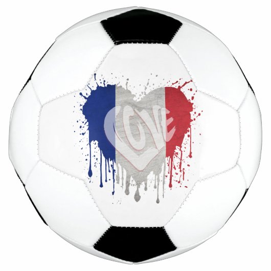 Vlag Frankrijk beminnen Voetbal (Voorkant)