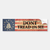 Vlag Gadsden en US 1776 Bumpersticker (Voorkant)