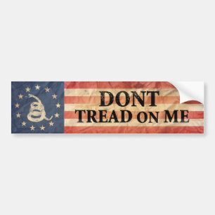 Vlag Gadsden en US 1776 Bumpersticker