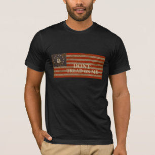 Vlag Gadsden en US 1776 T-shirt