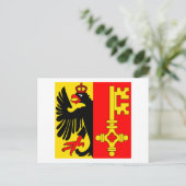 Vlag Genève Briefkaart (Staand voorkant)