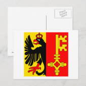Vlag Genève Briefkaart (Voorkant / Achterkant)
