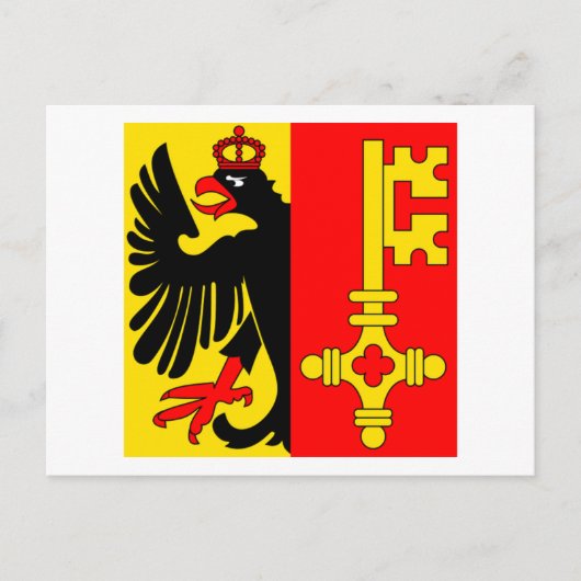 Vlag Genève Briefkaart (Voorkant)