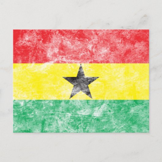 vlag Ghana Briefkaart (Voorkant)