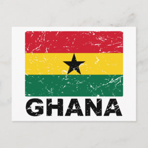 vlag Ghana Briefkaart