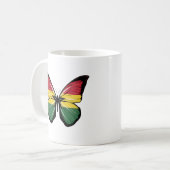 Vlag Ghana Butterfly Koffiemok (Voorkant links)