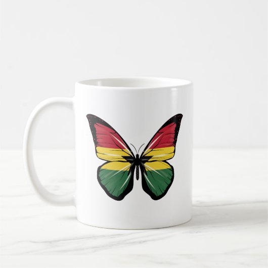 Vlag Ghana Butterfly Koffiemok (Links)