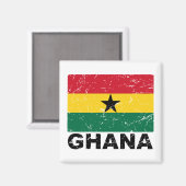  vlag Ghana Magneet (Voorkant / Achterkant)
