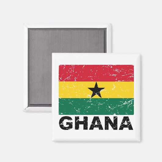  vlag Ghana Magneet (Voorkant / Achterkant)