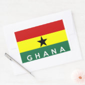 vlag ghana naam rechthoekige sticker (Envelop)