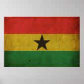  vlag Ghana Poster (Voorkant)