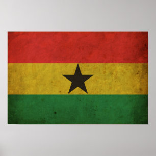 vlag Ghana Poster