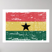 vlag Ghana Poster (Voorkant)