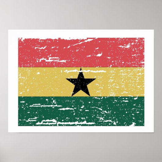  vlag Ghana Poster (Voorkant)