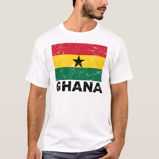 vlag Ghana T-shirt (Voorkant)