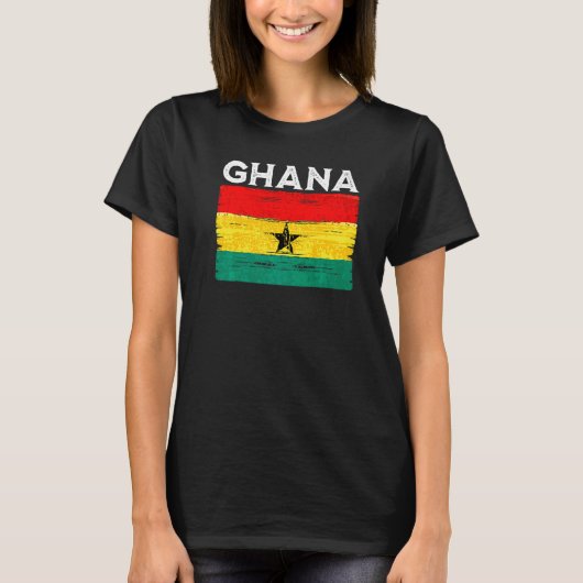  vlag Ghana T-shirt (Voorkant)