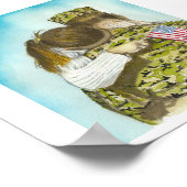 Vlag Girl Poster (Hoek)