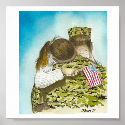 Vlag Girl Poster (Voorkant)