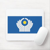 Vlag GOS-Gemenebest van Onafhankelijke Staten Muismat (Met muis)