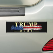  Vlag Goud Donald Trump Pence 2016 Bumpersticker (Op auto)