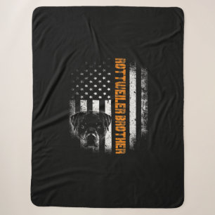 vlag grappig Dog Rottweiler Brother Best Sherpa Deken