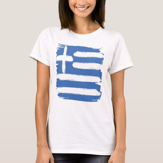vlag Griekenland T-shirt (Voorkant)